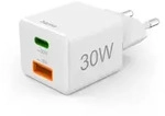 Hama Mini-Schnellladegr&auml;t PD 30W 1xUSB-C/1xUSB-A wei&szlig; 201992 - Wei&szlig;