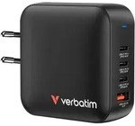 Verbatim Mini GaN Charger 165W 3xUSB-C 1xUSB-A US/EU/UK A.32216 - Schwarz