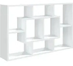 vidaXL Wandregal Wei&szlig; 85x16x52,5 cm Holzwerkstoff - Wei&szlig;