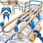 KESSER&reg; Holzschlitten Premium Schlitten faltbar Kinder Faltschlitten...