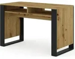 Schreibtisch MONDI ARTISAN EICHE / SCHWARZ MATT Schminktisch Computertisch B&uuml;rotisch