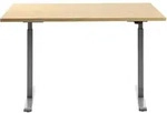 Topstar Sitz-/Steh-Schreibtisch, (B)1.200 mm elektr. h&ouml;henverstellbar Ahorn - Grau