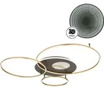 Globo Lighting Deckenleuchte Aluminium Geb&uuml;rstet goldfarben matt, LED - Gold