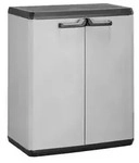 Keter Kunststoffschrank PIU niedrig 68 x 39 x 83 cm - Grau