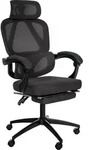 CLP B&uuml;rostuhl Gander Ergonomischer Schreibtischstuhl mit Fu&szlig;st&uuml;tze schwarz -