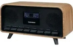Thomson Bluetooth Radiowecker RT850BT Retro-Eleganz schwarz Holz TH388916 - Blau