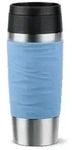 EMSA Travel Mug Waves, Blau, Edelstahl, Silikon, Edelstahl, Polypropylen (PP), 36 ml,