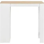 vidaXL Bartisch mit Regal Wei&szlig; 110x50x103 cm - Wei&szlig;