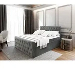 Masseno Boxspringbett FONDI 140x200 cm Komplett-Set mit Bonell Matratze und Topper,