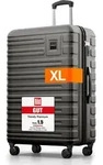 Travely Polycarbonat Koffer Gro&szlig; 77cm XL - 100L Innenvolumen - 158cm Gurtma&szlig;,...