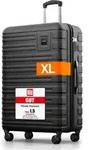 Travely Polycarbonat Koffer Gro&szlig; 77cm XL - 100L Innenvolumen - 158cm Gurtma&szlig;, sehr