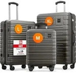 TRAVELY Premium Koffer Set: 77cm, 67cm & 55cm Handgep&auml;ck Koffer in einem Set,...