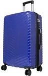 Hartschalen-Koffer Mittelgro&szlig;er Reisekoffer Meran 66 cm Dehnfalte Blau - Blau