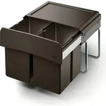 NABER CLAP 3/500-2 Abfallsorter 30 Liter (2x 15) in Anthrazit ab 50 cm Schrankbreite