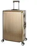 Travelhouse Tokyo Alu Reisekoffer Schwarz XL-78cm Hartschalenkoffer Reisetrolley