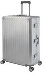 Travelhouse Tokyo Alu Reisekoffer Silber XL-78cm Hartschalenkoffer Reisetrolley