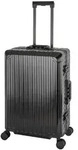Travelhouse Tokyo Alu Reisekoffer Schwarz M-66cm Hartschalenkoffer Reisetrolley
