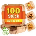 Gourmetmaxx 12648, 100 Bl&auml;tter, Braun, Rechteck, 220 &deg;C, 220 &deg;C, 290 g - Braun