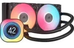 Corsair iCUE LINK TITAN 240 RX LCD, All-in-One-Fl&uuml;ssigkeitsk&uuml;hler, 12 cm, 300...