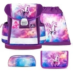 Belmil Classy ergonomisches Schulranzen-Set 4-teilig "Pegasus" mit Brustgurt - Lila