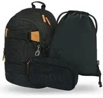 BAAGL Skate Darkness Rucksack-Set 3tlg: Rucksack, Federm&auml;ppchen, Turnbeutel -...