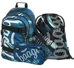 BAAGL SET 3 Skate Structures: Rucksack, Federm&auml;ppchen, Tasche - Blau
