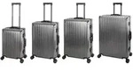 Aluminium Reisekoffer Gep&auml;ck-Set, Travelhouse&reg; Tokyo, Trolley mit 4 Rollen,