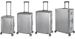 Aluminium Reisekoffer Gep&auml;ck-Set, Travelhouse&reg; Tokyo, Trolley mit 4 Rollen,