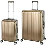 Travelhouse Tokyo Alu Reisekoffer Champagner S-55cm & XL-78cm Hartschalenkoffer Reise