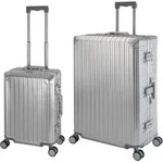 Travelhouse Tokyo Alu Reisekoffer Silber S-55cm & XL-78cm Hartschalenkoffer Reise