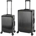 Travelhouse Tokyo Alu Reisekoffer Schwarz S-55cm & L-72cm Hartschalenkoffer...