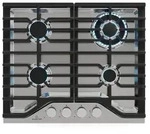 Klarstein Turbocast Gaskochfeld - 4-Brenner Edelstahl, 3,4 kW Wokbrenner,...
