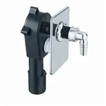 HAAS Wandeinbau-Waschgeraete-Siphon komplett DN 40/50 - Schwarz