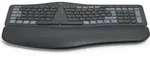 Hama Multi-Device-Tastatur WK-900 Ergo, Schwarz, QWERTZ - Schwarz/Blau/Grau