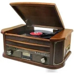 Soundmaster NR565DAB, Holz, 33,45,78 RPM, Drehregler, DAB+, FM, CD, CD-RW, CD-R,