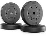 TREX SPORT Hantelscheiben Set 20kg (4x5kg) TX-020BS | Kunststoff Gewichtsscheiben