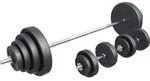 GORILLA SPORTS&reg; Langhantel Set 100 kg &ndash; 170 cm Langhantelstange, 2 Kurzhanteln &