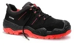 Sicherheitshalbschuh QUENTIN black-red Low ESD S3S, Gr. 40 - Schwarz/Rot - 40