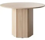 Selsey Hexa - Esstisch, Esszimmertisch rund 110 cm - Lindberg Eiche - Naturbelassen