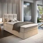 Masseno Boxspringbett GLOS 100 100x200 cm Komplett-Set mit Bonell Matratze und
