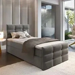 Masseno Boxspringbett AMON 100 100x200 cm Komplett-Set mit Bonell Matratze und