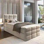 Masseno Boxspringbett AMON 100 100x200 cm Komplett-Set mit Bonell Matratze und
