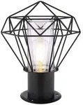 Globo Lighting Außenleuchte Edelstahl schwarz, Metall schwarz, Kunststoff klar, Globo Lighting Außenleuchte Edelstahl schwarz, Metall schwarz, Kunststoff klar,
