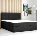 Boxspringbett PRAG Chesterfield &ndash; Optik mit Bettkasten 180 x 200 cm Webstoff