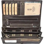 Benthill Portemonnaie Damen Leder - Hochwertige weiche Vintage EchtLeder Damen