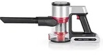 CLEANmaxx 12920, 2-in-1-Stabstaubsauger, Beutellos, Anthrazit, Rot, Silber,