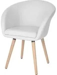 Esszimmerstuhl Malm&ouml; T633, Stuhl K&uuml;chenstuhl, Retro 50er Jahre Design Kunstleder,