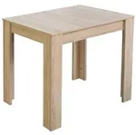 Esstisch Bull 0567 80x60 eiche s&auml;gerau B H T 80 120 x 75 x 60 cm - Grau