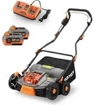 FUXTEC 40V Akku Vertikutierer FX-E2VE38SET - 38cm Schnittbreite | 11Kg | 2x20V...