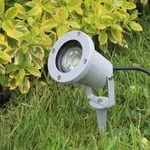 Gartenleuchte CT-GS10 silbergrau 230V 1,5m Kabel+Erdspie&szlig; GU10 Fassung